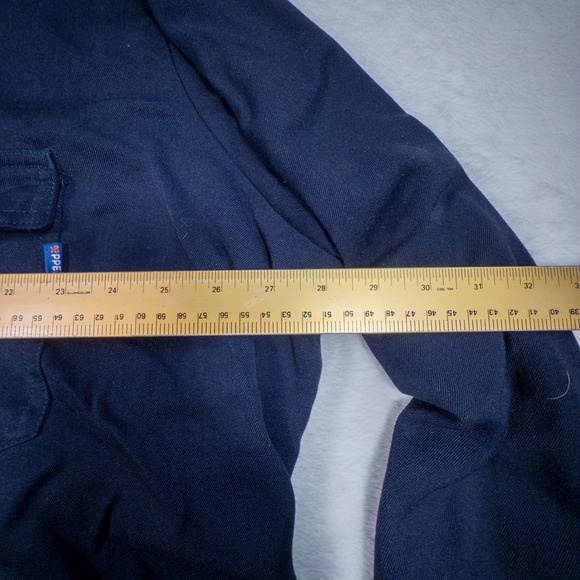 STEELGUARD FR Performance Navy Blue Button Down Shirt Long Sleeve Workwear 3XL - Picture 8 of 10